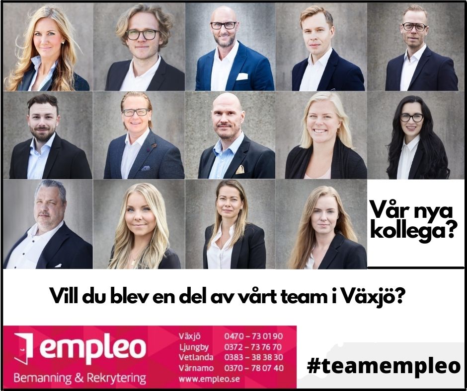 Vill du jobba som bemanningsassistent hos Empleo i Växjö