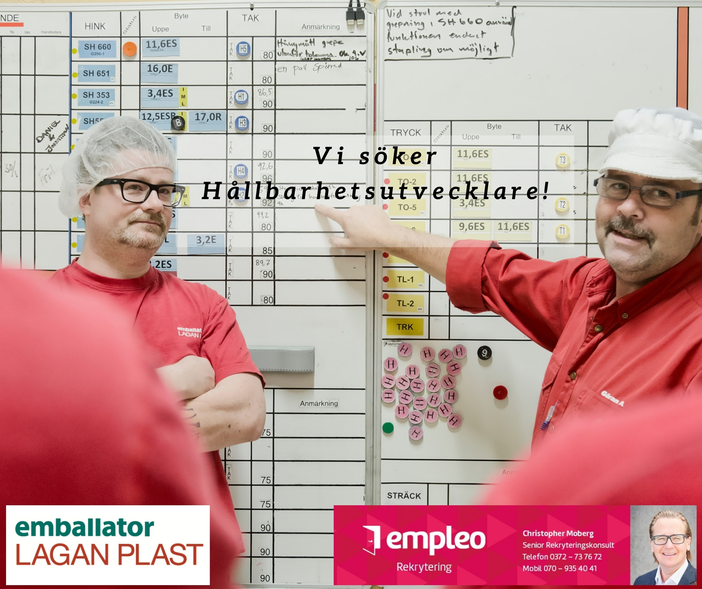 Vi söker Hållbarhetsutvecklare till Emballator Lagan Plast