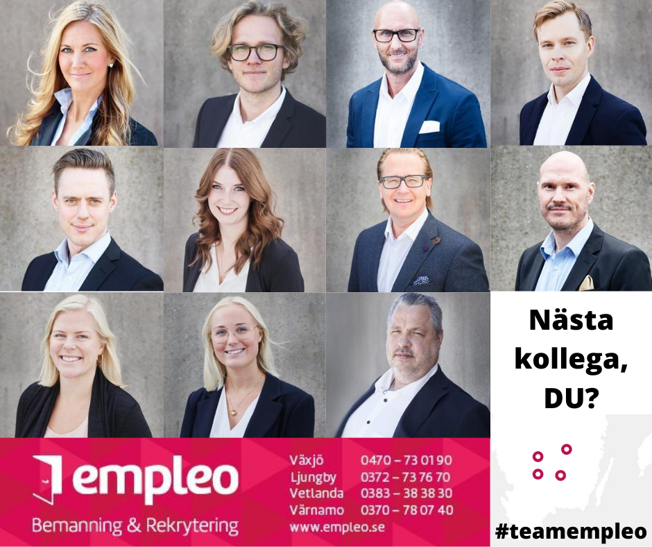 Säljande kontorschef till vårt trevliga Värnamokontor